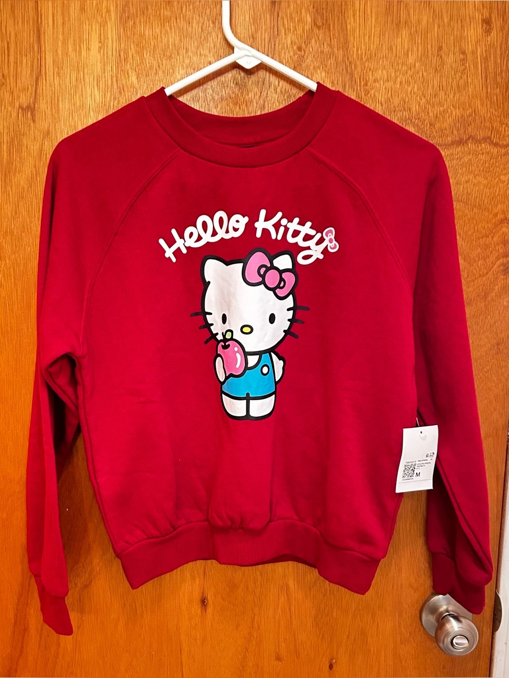 Hello Kitty Sanrio Forever 21 Burgandy Crew Neck Sweatshirt Youth Medium NWT